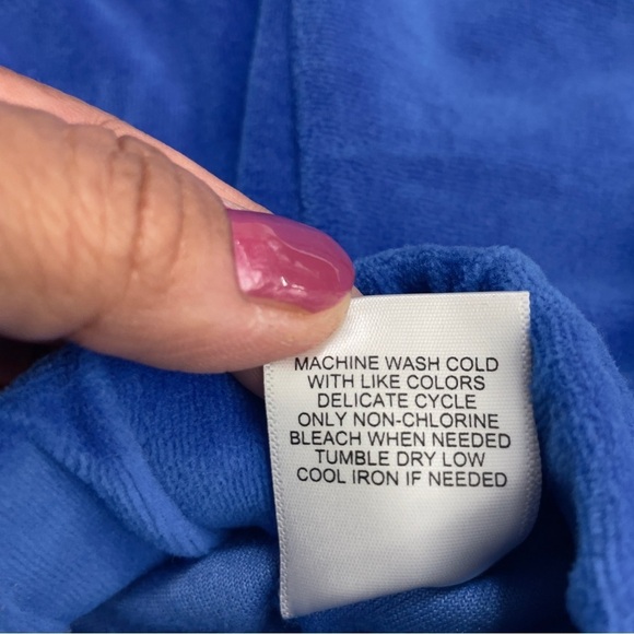 Juicy Couture Blue Jack-et/ Blue Splash Color/ Cropped/ Long Sleeve - Picture 7 of 12